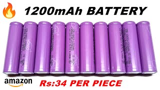 High Capacity Hongli Lithium Ion 1200mAH Rechargeable Battery Unboxing amp Testing  Rs34Piece [upl. by Nillad819]