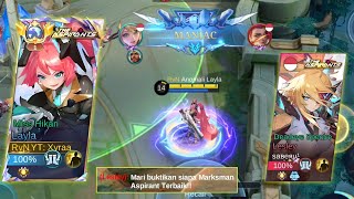 LAYLA VS LESLEY Pembuktian Siapa Marksman Aspirant Terbaik  MLBB [upl. by Imefulo]