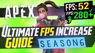 🔧 Apex Legends Season 6 Dramatically increase FPS  Performance with any setup Season 6 UPDATE [upl. by Siugram]