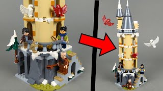 LEGO Harry Potter 76430 Hogwarts Castle Owlery Speed Build [upl. by Gona]