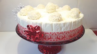 Tort fara coacere Raffaello  Cheesecake Raffaello  Retete Simple  Ralu Demsa [upl. by Kataway]