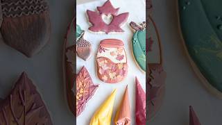 Autumn Leaf Sprinkles 🍁cookiedecorating decoratedcookies autumn cookies [upl. by Elum]