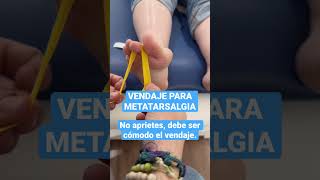 Vendaje neuromuscular para metatarsalgia metatarsalgia [upl. by Novaat222]