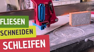 Große Fliesen schneiden und schleifen DIY Anleitung [upl. by Vadim627]