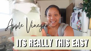 HOW TO MAKE APPLE VINEGAR  Its literally that simple [upl. by Henderson]