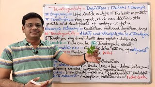 Toxicology Part04 Teratogenicity 01  Definition of Teratogenicity  Cause of Teratogenicity [upl. by Cutler]