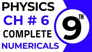 Physics Class 9 Chapter 6 Numericals  Class 9th Physics Chapter 6 Numericals [upl. by Eanore]