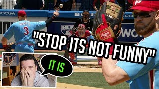 I put Bryce Harper at pitcher against a Nationals Fan MLB The Show 19 [upl. by Adnoval]