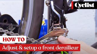 How to adjust and setup a front derailleur Pro tips and step by step guide [upl. by Amahs]