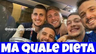 Euro 2020  gli azzurri cantano Ma quale dieta [upl. by Seaver244]