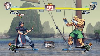 ChunLi vs Sagat Hardest Ultra Street Fighter IV [upl. by Suicul]