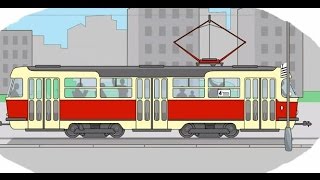 Cartoni animati  Coloriamo insieme  Le macchine e i mezzi di trasporto pubblico [upl. by Urbannal]