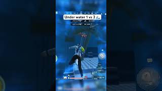 Underwater 1 vs 2 battlegroundmobilegame shorts [upl. by Norrahs]