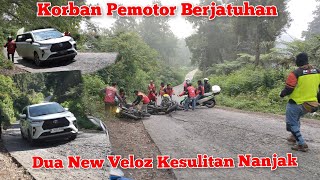 2 New Veloz Gagal Nanjak  Pemotor Berjatuhan  krakalanofficial [upl. by Suoivatco758]