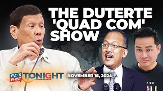 Ano ang napala ng Quad Comm sa pagharap ni Duterte [upl. by Sancho]