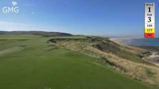 Bamburgh Castle Golf Club Hole 1 The Dinkie [upl. by Rybma]