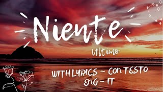 Niente  Ultimo English Lyrics  Con testo  ENG  IT [upl. by Timmi]