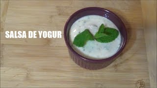 SALSA DE YOGURT LA MEJOR PARA FALAFEL KEBAB [upl. by Hannad615]