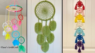 3 DIY Dreamcatcher  Wall Hanging Craft Ideas  Home decor  Woolen Craft [upl. by Sayles]