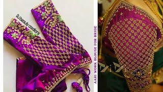 Aariembroidery blouse cutting amp stitching in tamil [upl. by Liborio]