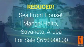 Aruba Savaneta Beach Front House For Sale REDUCED [upl. by Hartwell]