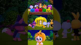 🎃 Colorful Five Pumpkin Prisons Pinkfong ver Hogi Halloween shorts [upl. by Niowtna]