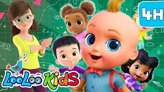 First Day of School  S2EP84  4 Hour Kids Songs  LooLoo Kids Songs for Kids [upl. by Areemas]