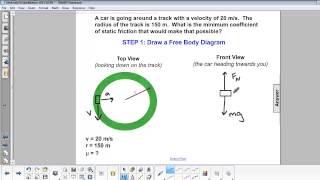 Uniform Circular Motion  Unbanked Curves [upl. by Neelyhtak]