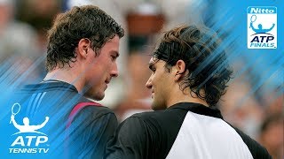 Federer vs Safin Epic Tiebreak IN FULL  ATP Finals 2004 SemiFinal [upl. by Tekla]