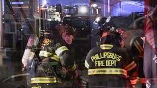 Phillipsburg NJ Chambers Street House Fire 10192024 [upl. by Kylander630]