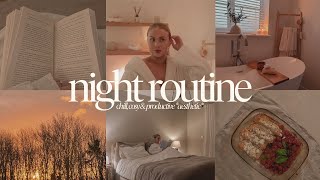 NIGHT ROUTINE 2023  winter edition chill amp cosy productive selfcare aesthetic [upl. by Notsahc]