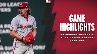 Game Highlights Hogs Defeat Auburn  RAZORBACK BASEBALL [upl. by Dobb]