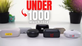 Top 5 Best Wireless Earbuds Under 1000 in 2024 l Best TWS Earbuds Under 1000 Rs ⚡⚡ [upl. by Juback318]