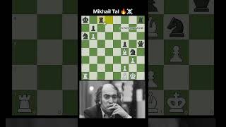 Mikhail tal brilliancy☠️ magnuscarlsen chess gmhikaru gothamchess levyrozman brilliant [upl. by Ikaz]