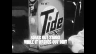 Vintage Old 1960s PampG Tide XK Laundry Soap Commercial [upl. by Kaila985]