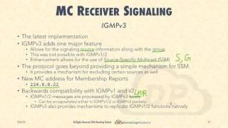 Lecture 4  IP Multicast Receiver Signaling with IGMPv3 [upl. by Berton]