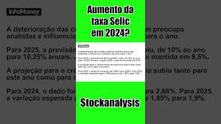 Aumento da taxa Selic em 2024 tockanalysis [upl. by Daryn]