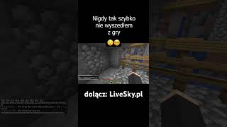 Autor Sagi  Nigdy tak szybko nie wyszedłem z gry 😳🎮 minecraft survival smp śmieszne funny [upl. by Amir282]