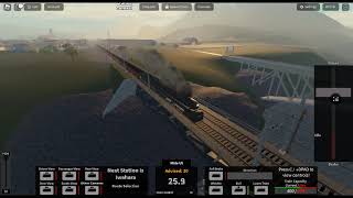 Unlimited rails in roblox stopping at some stations and chating [upl. by Ezar]