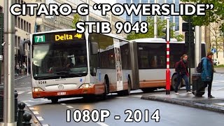 CitaroG Powerslide  STIB 9048 [upl. by Adnilasor]