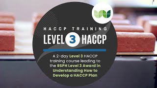 RSPH Level 3 HACCP Training Course from Verner Wheelock [upl. by Ettenyl]