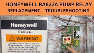 HONEYWELL RA832A PUMP RELAY REPLACEMENT TROUBLESHOOTING [upl. by Eceirtal201]