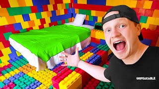 I Built a LifeSized Lego Room [upl. by Gerti]