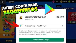 COMO MUDAR CONTA DE PAGAMENTOS PLAY STORE [upl. by Eizzik]