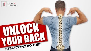 Unlock Your Entire Back FAST Full Spine Stretching Routine [upl. by Liauqram]