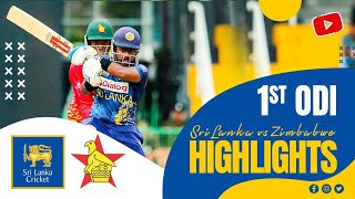 1st ODI Highlights  Sri Lanka vs Zimbabwe 2024 [upl. by Udell]