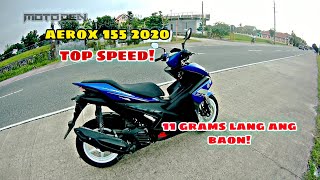 Yamaha Aerox 155 2020 Top Speed  High speed cruise [upl. by Aeriel]