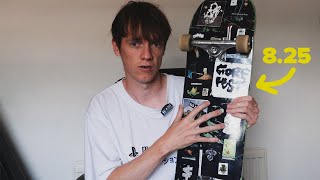 Why I started skating an 825 deck  Skateboarding info [upl. by Brien62]