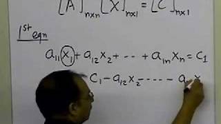 Chapter 0408 Lesson GaussSeidel Method of Solving Simultaneous Linear Equations Theory Part 1 [upl. by Mord934]