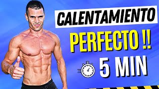 🌡️ CALENTAMIENTO para HACER EJERCICIO En Casa 5 MINUTOS 🕐 Rutina 5 Minutos ANTES de ENTRENAR [upl. by Eberto]